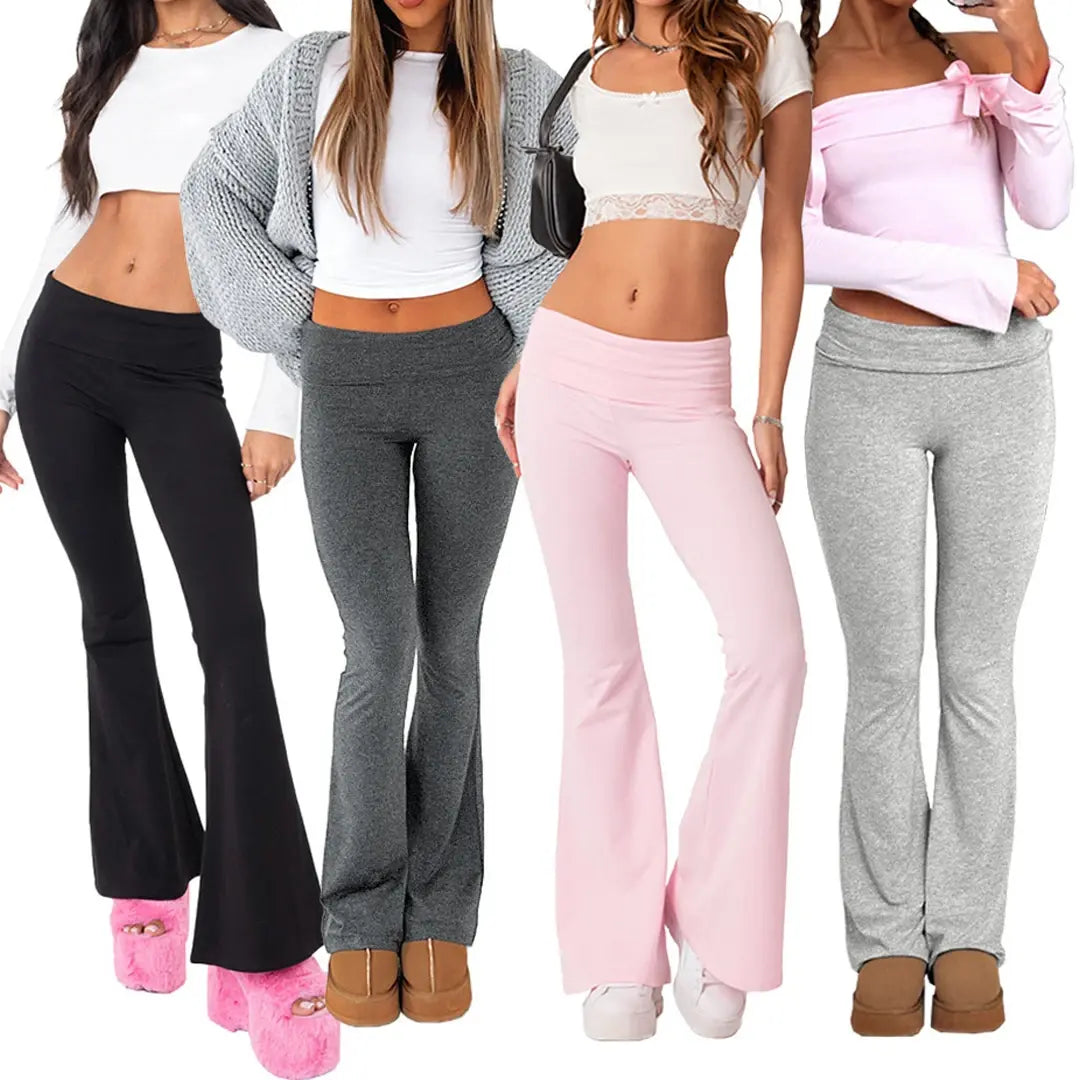 Women's Solid Flare Pants